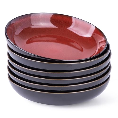 9.0" Ceramic Pasta Bowls Set of 6 (4 Count)