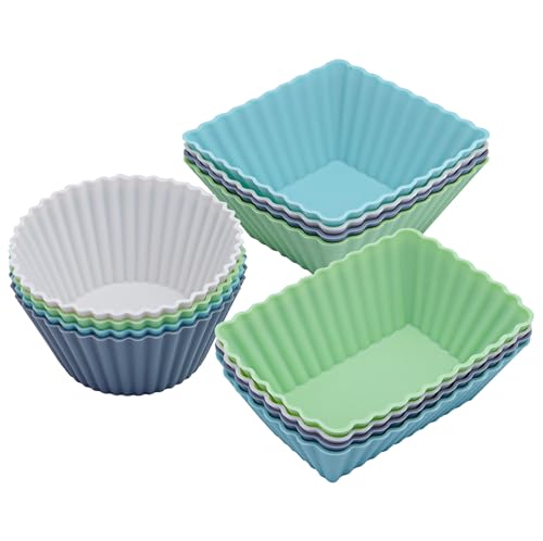 12 Pack Silicone Cupcake Liners (12 Count)