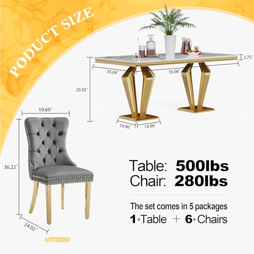 7 Piece Luxury Dining Room Set