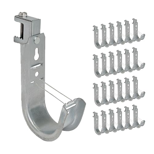 Beam Clamp J Hook 2” with Retainer Clip (25 Count)