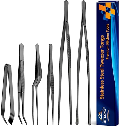 6 Pcs Cooking Tweezer Tongs