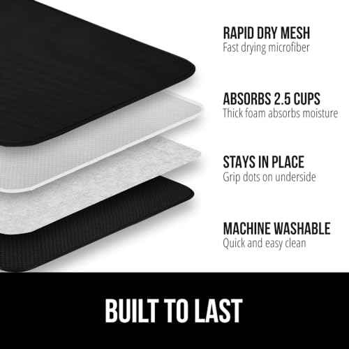 Ultra Absorbent Microfiber Dish Drying Mat