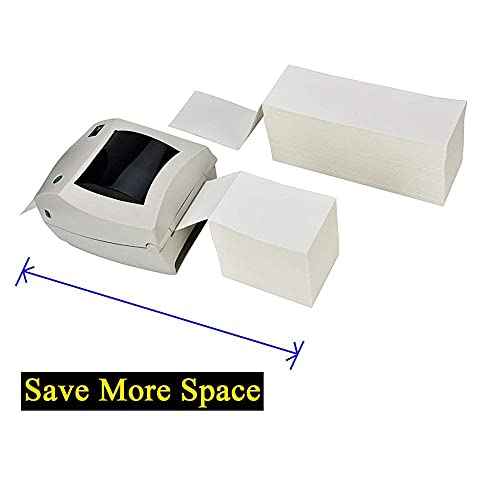 Fanfold 4 x 6 Direct Thermal Shipping Labels with Perforations
