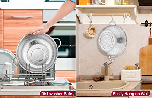 Colander 5qt Stainless Steel Micro