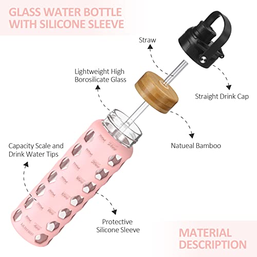 24oz Glass Water Bottle