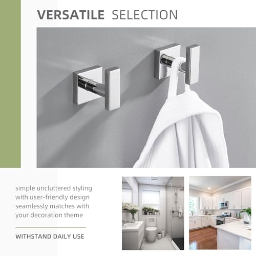 Towel Hooks for Bathroom (2 Count)