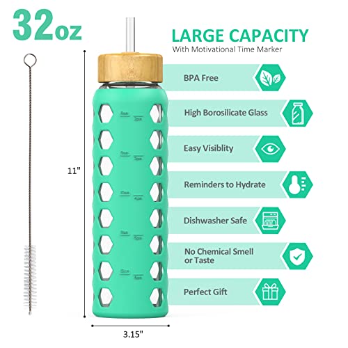 Glass Water Bottle