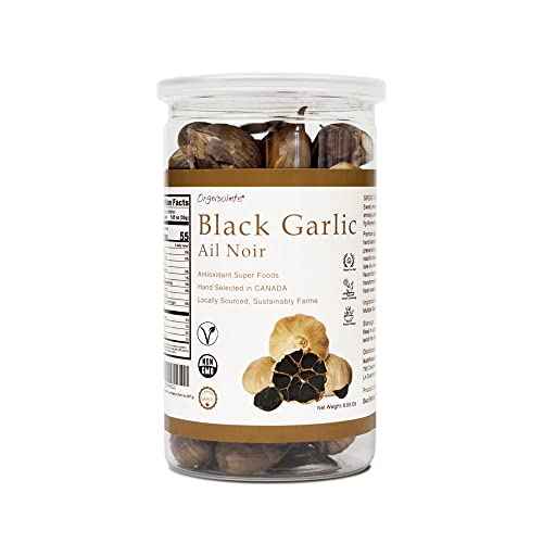 Canada Black Garlic Fermented for 90 Days 100% Natural Multi Clove Garlic Hand Selected in CANADA (8 Ounce)