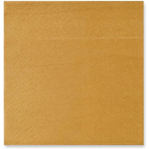 Mustard Yellow Cocktail Napkins Disposable (200 Count)