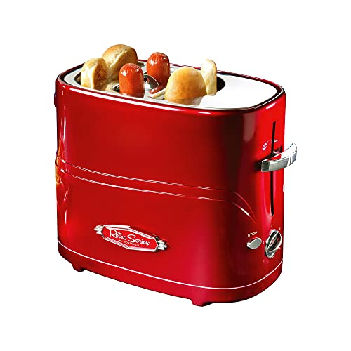 2 Slot Hot Dog and Bun Toaster with Mini Tongs