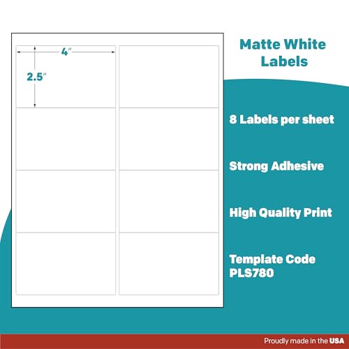 White Sticker Shipping (4000 Count)