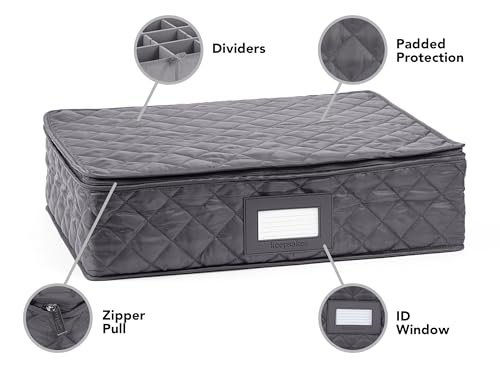 Flatware Storage Case with Removable Trays