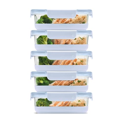 Duraglass Refresh 3.4 Cup Meal Prep Containers