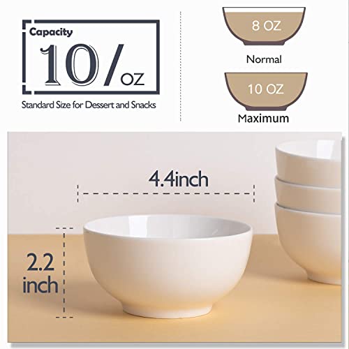 10 Oz Porcelain Bowls Set of 6 (6 Count)