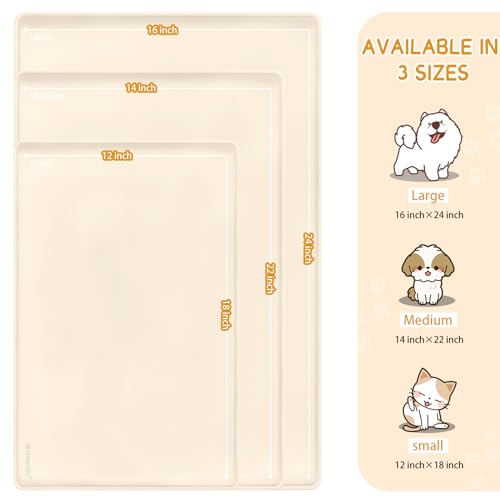 Silicone Cat & Dog Food Mat for Floors Waterproof