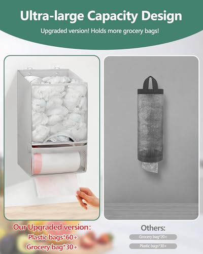 Bag Saver Extra Large 2 in 1 Plastic Bag Holder Storage