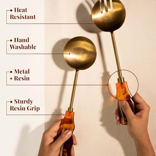 Resin Metal Salad Servers (2 Count)