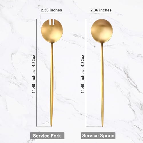 Gold Salad Serving Utensils (2 Count)