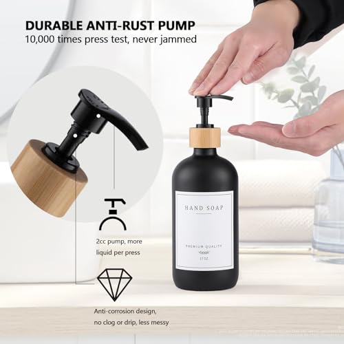 Black Glass Soap Dispenser