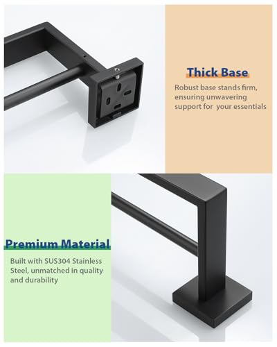 Double Towel Bars Towel Rack for Bathroom Wall Mount 32 Inch