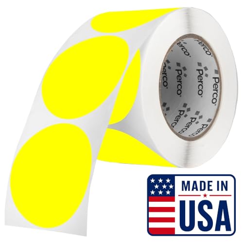Neon Yellow Round Circle Dot Sticker 3
