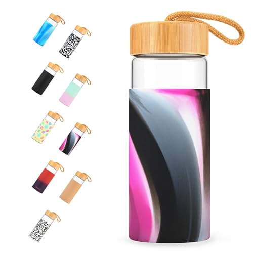 20 oz Glass Water Bottles with Lids