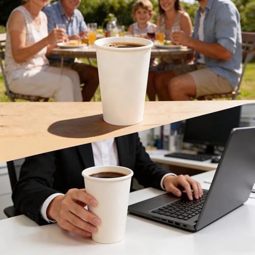 Disposable Paper Coffee Cups 16 oz 300 Count