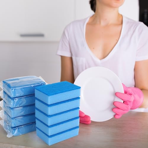 30 Pcs Individually Wrapped Sponges for Airbnb Apartment Blue (50 Count)