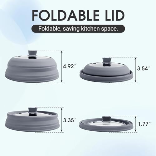 10.5 Inch Silicone & Glass Microwave Splatter Cover