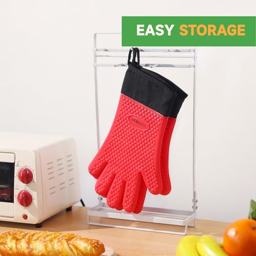 BBQ Gloves Heat Resistant Oven Mitts (2 Count)