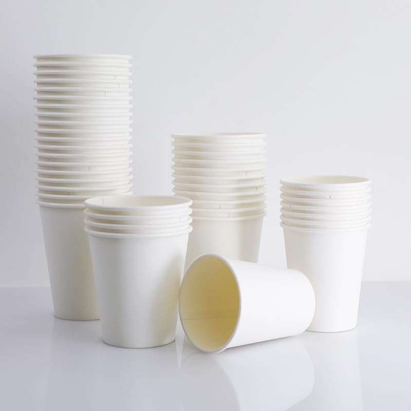 Disposable Paper Cups for Hot and Cold Beverages (1000 Count)
