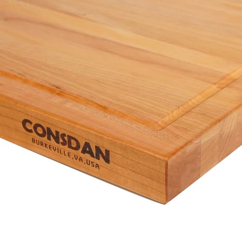 Solid Cherry Wood Cutting Board for Kitchen