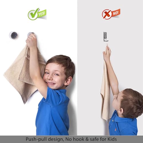 Adhesive Kitchen Dish Towel Hooks (4 Count)