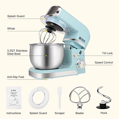 Stand Mixer 3.2Qt Small Electric Food Mixer
