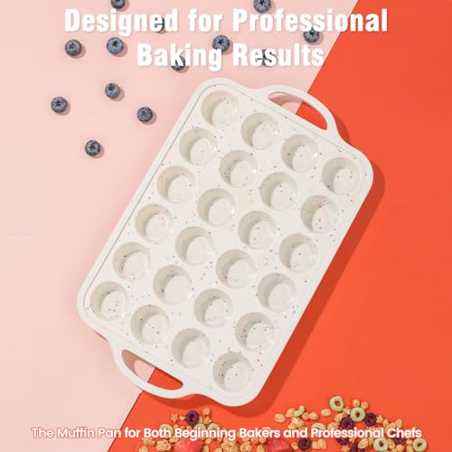 Silicone Mini Muffin Pan With Metal Reinforced Frame
