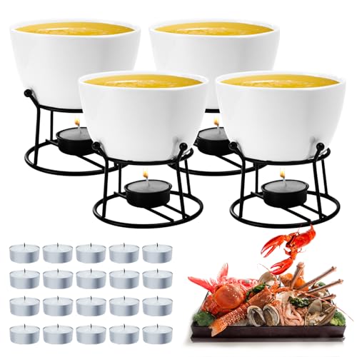 4Pcs 14.2oz Butter Warmers for Seafood