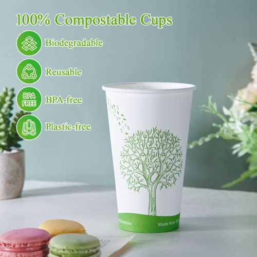 210 Count 16 oz Compostable Paper Cup
