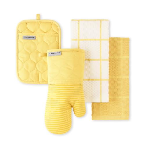Quilted Cotton Terry Cloth Oven Mitt