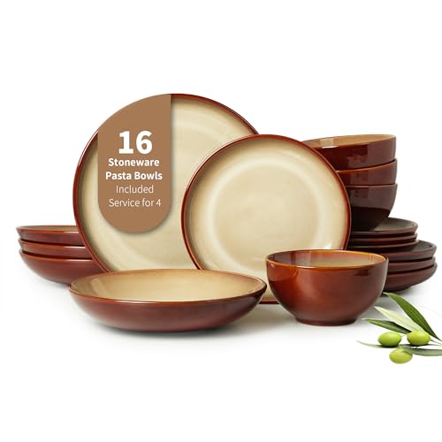 Stoneware Dinnerware Sets for 4