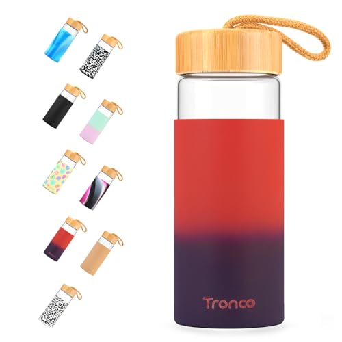 20 oz Glass Water Bottles with Lids