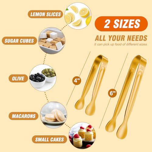 12PCS Mini Tongs For Serving (12 Count)
