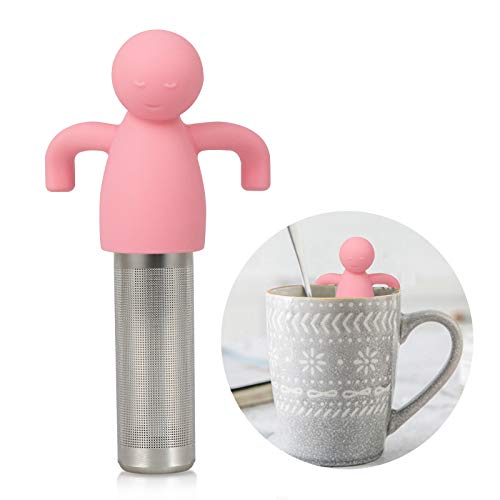 Loose Leaf Tea Infuser Tea Steeper for Girl Kid Extra Fine Mesh Pink