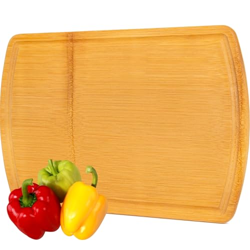 FSC Certified Extra Large Bamboo Cutting Board Featuring 18 Inch Glue