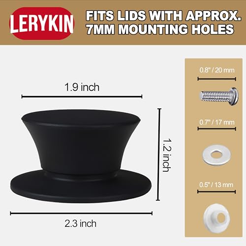 Replacement Silicone Knobs for Pot Lid (2 Count)