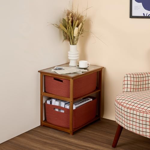 Large Storage Baskets for Shelves (3 Count)