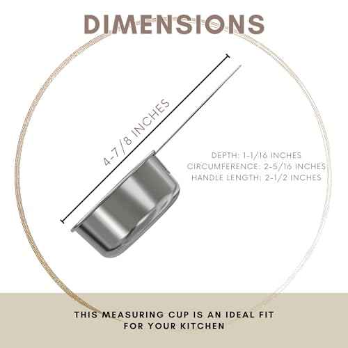 1 4 Cup Stainless Steel Measuring Cup