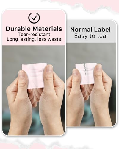 2"x2" Pink Square Thermal Labels