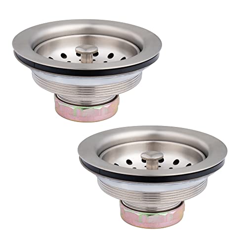 2 Pack Kitchen Sink Basket Strainer and Stopper (2 Count)