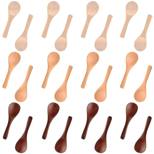 24 Pcs Small Wooden Spoons (24 Count)