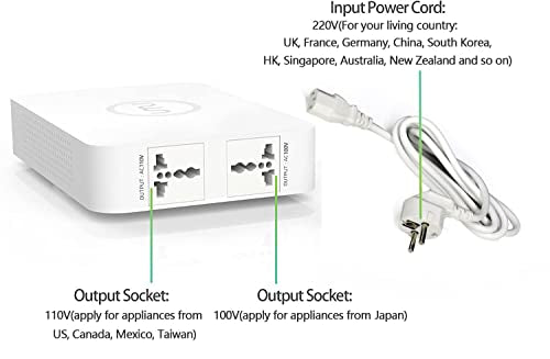Step Down Transformer 220V to 110V 300W US Appliances Use in Europe
